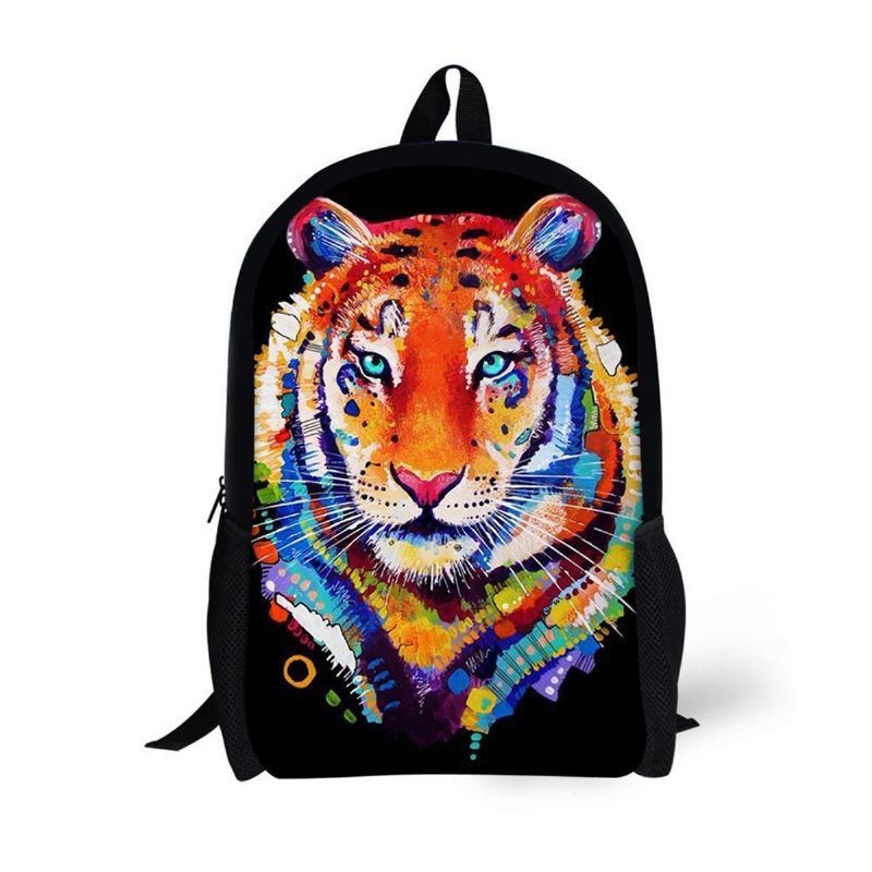 Herren 3d Tier Schule Rucksack Mädchen Jungen Cartoon Student Reisetasche Heiß