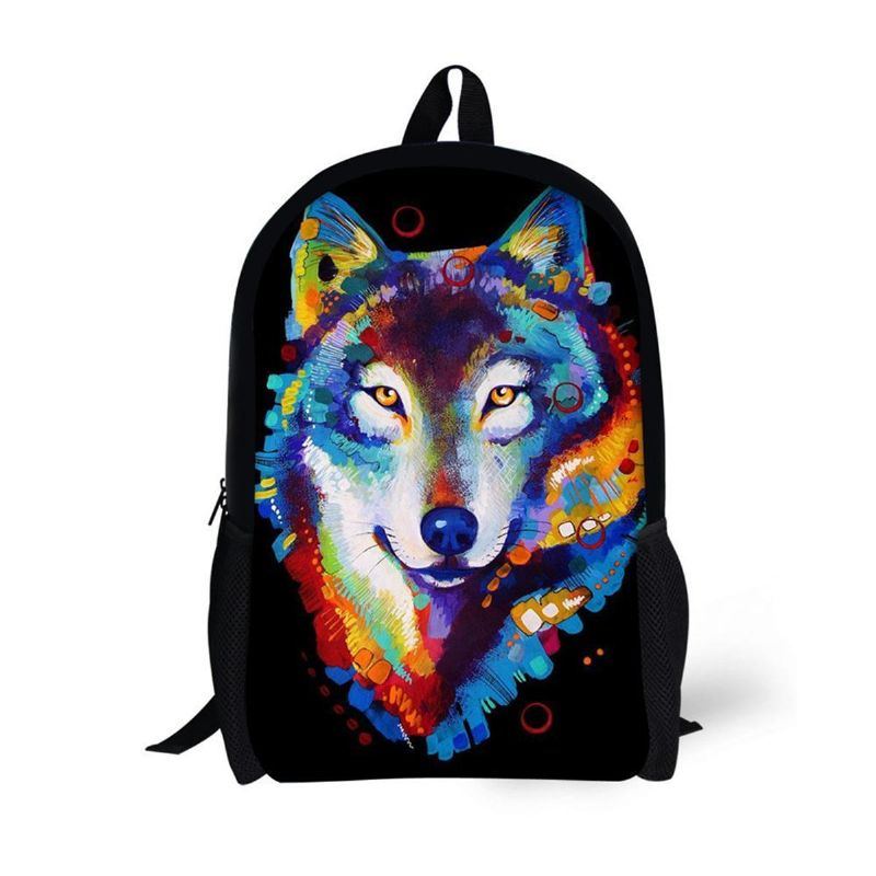 Herren 3d Tier Schule Rucksack Mädchen Jungen Cartoon Student Reisetasche Heiß