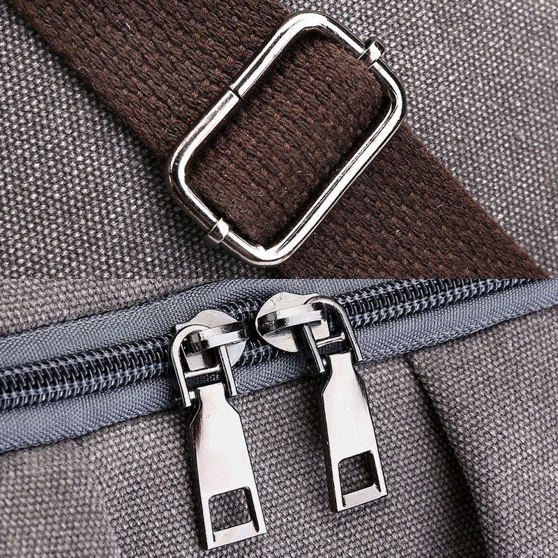 Herren Canvas Fold Große Kapazität Lässige Reise 14 Zoll Laptoptasche Reisetasche Schultasche Rucksack