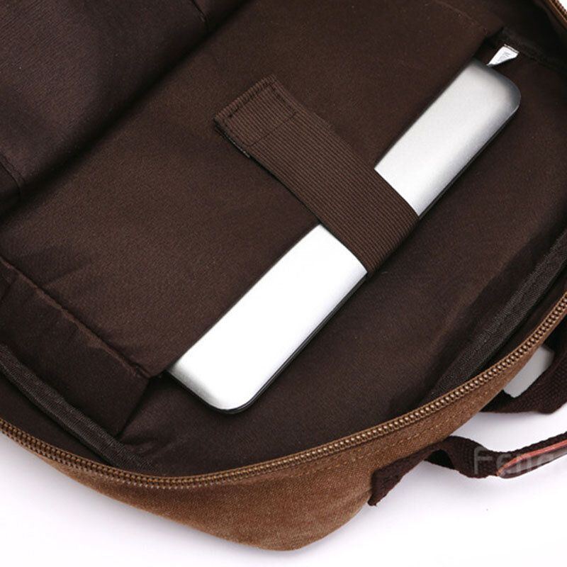 Herren Canvas Große Kapazität Multi Pocket Anti Diebstahl Lässige Reisetasche Computertasche Rucksäcke