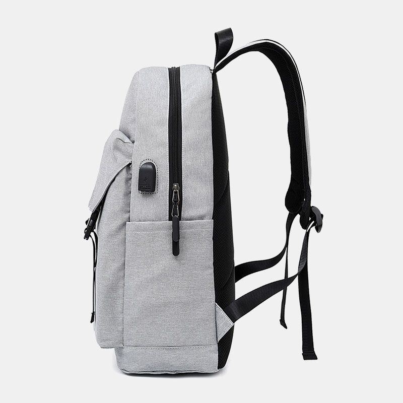 Herren Casual Wild 15.6 Zoll Laptoptasche Mit Großer Kapazität Usb Aufladung Wasserdichter Schultaschenrucksack