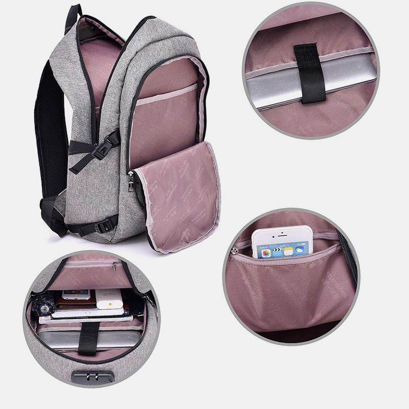 Herren Damen Große Kapazität Mode Anti Diebstahl Usb Rucksack Outdoor Reisetasche