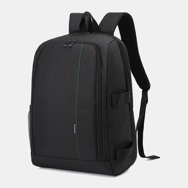 Herren Nylon Wasserdicht Einfarbig Große Kapazität Kameraausrüstung Laptop Kameratasche Rucksack