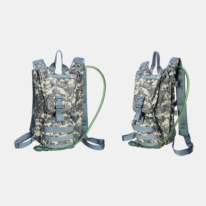 Herren Oxford Tuch Tactical Camouflage Outdoor Reiten Klettern Sport Water Bottle Pocket Rucksack