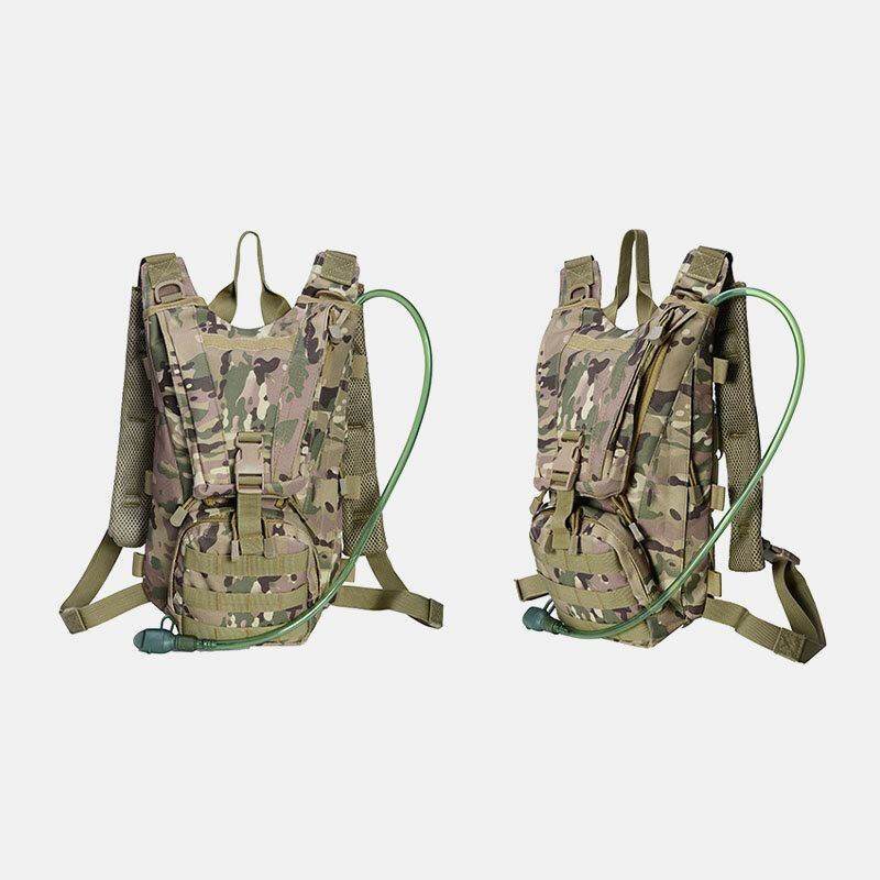 Herren Oxford Tuch Tactical Camouflage Outdoor Reiten Klettern Sport Water Bottle Pocket Rucksack