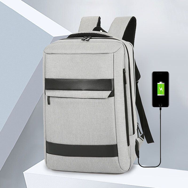 Herren Usb Aufladung Wasserdicht Große Kapazität Geschäftsreisen 16 Zoll Laptoptasche Reisetasche Rucksack