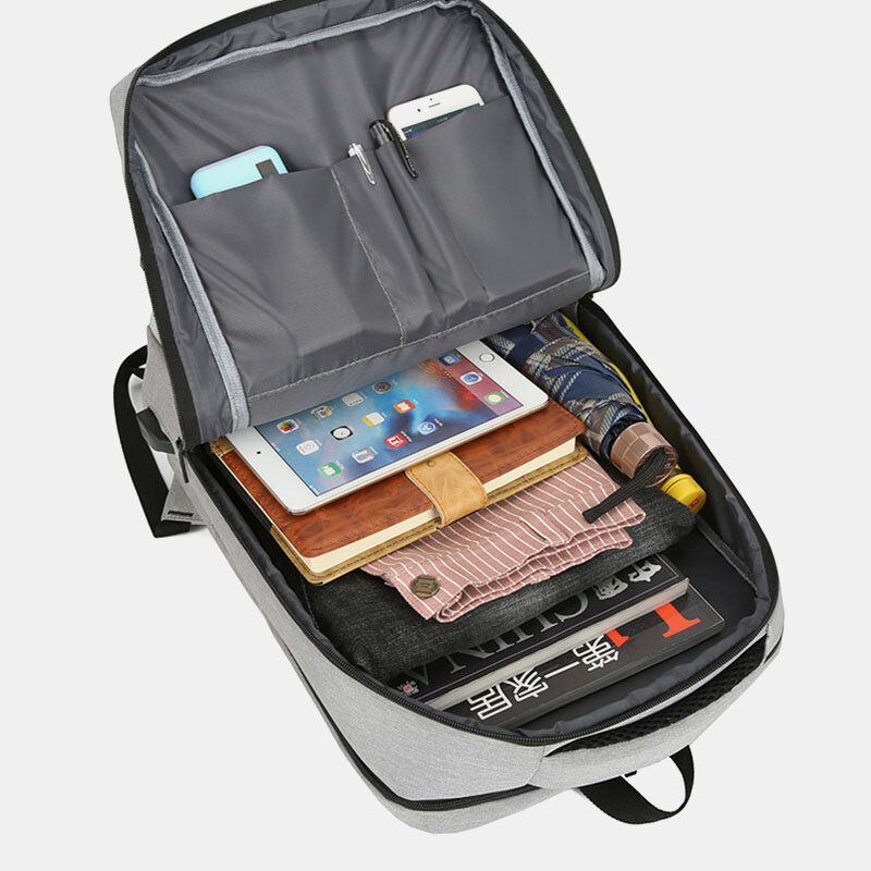 Herren Usb Aufladung Wasserdicht Große Kapazität Geschäftsreisen 16 Zoll Laptoptasche Reisetasche Rucksack