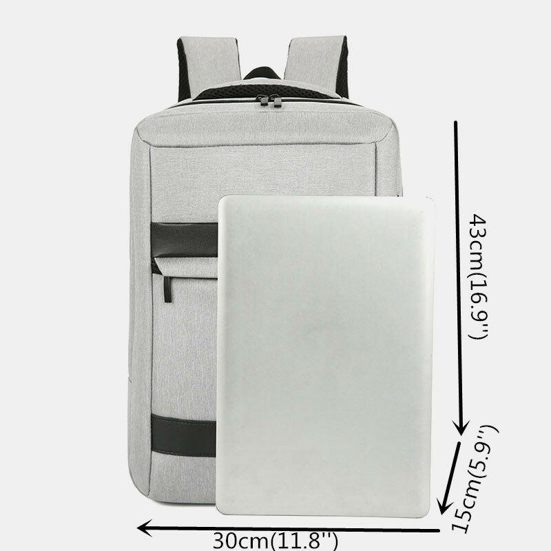 Herren Usb Aufladung Wasserdicht Große Kapazität Geschäftsreisen 16 Zoll Laptoptasche Reisetasche Rucksack