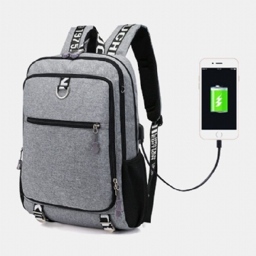 Herren Usb Ladeanschluss Große Kapazität 16 Zoll Multifunktionsrucksack Freizeittasche