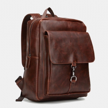 Herren Vintage Verschleißfester Multifunktions 14 Zoll Laptoptasche Mit Großem Fassungsvermögen Reiserucksack