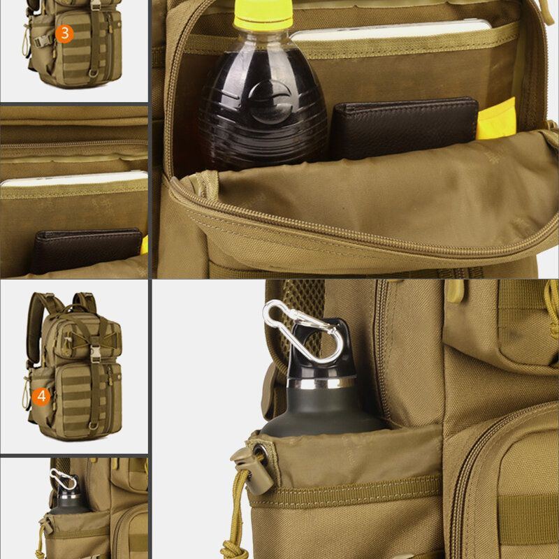 Men Canvas Camouflage Tactical Outdoor Klettern Reisen Reiten Camping Rucksack