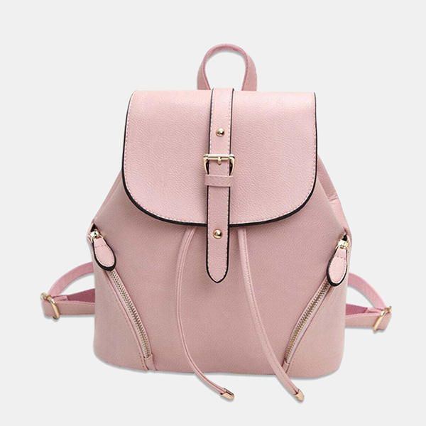 Minimalistischer Damen String Rucksack Mit Großem Fassungsvermögen