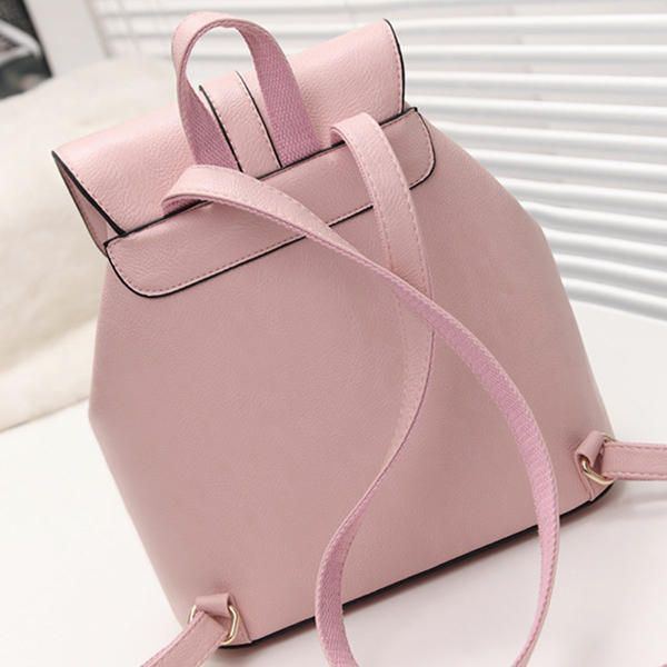 Minimalistischer Damen String Rucksack Mit Großem Fassungsvermögen