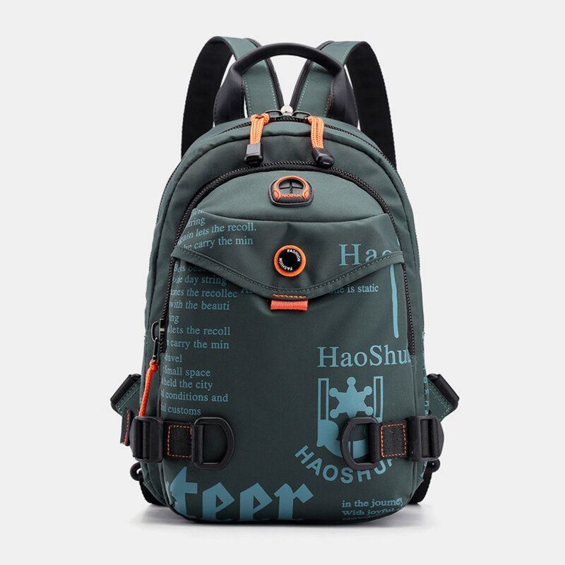 Mode Wasserdicht Multifunktionale Mehrfarbige Rucksack Umhängetasche Reisetasche Für Herren