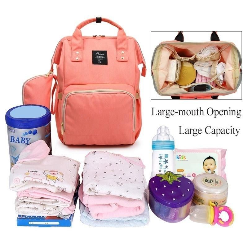 Multifunktionale Mutter Mama Baby Fütterung Wasserflasche Stilltasche Windel Wasserdichte Tasche Kinderwagen Rucksack Computer Tasche Für Damen Mutter Outdoor Reisen