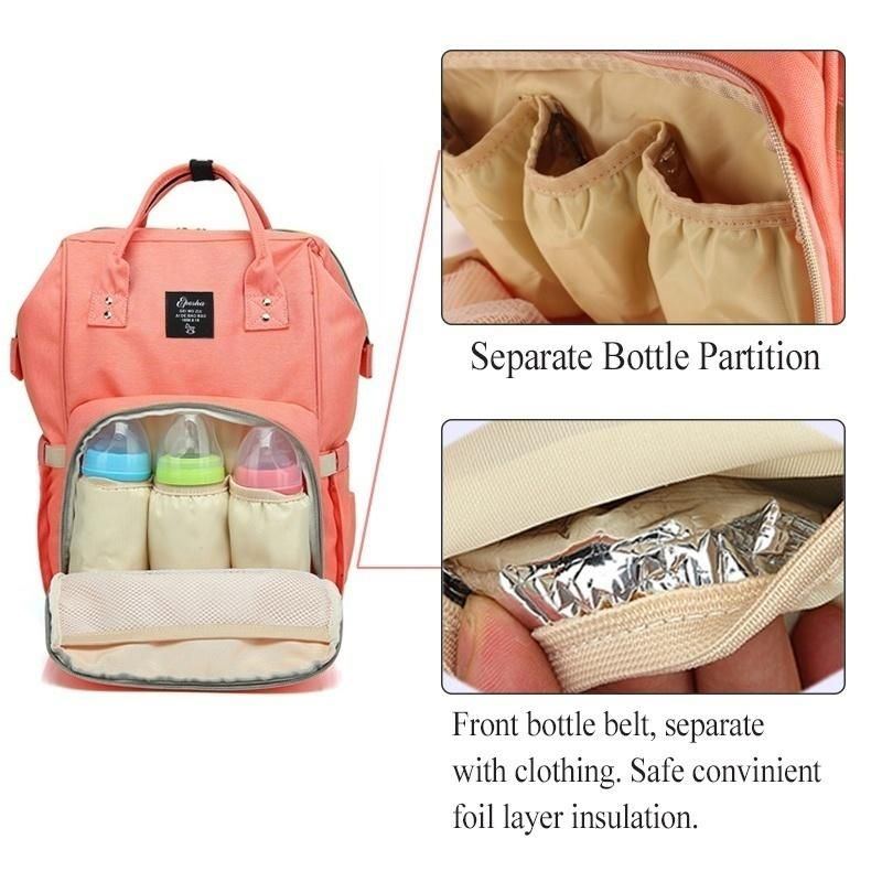 Multifunktionale Mutter Mama Baby Fütterung Wasserflasche Stilltasche Windel Wasserdichte Tasche Kinderwagen Rucksack Computer Tasche Für Damen Mutter Outdoor Reisen