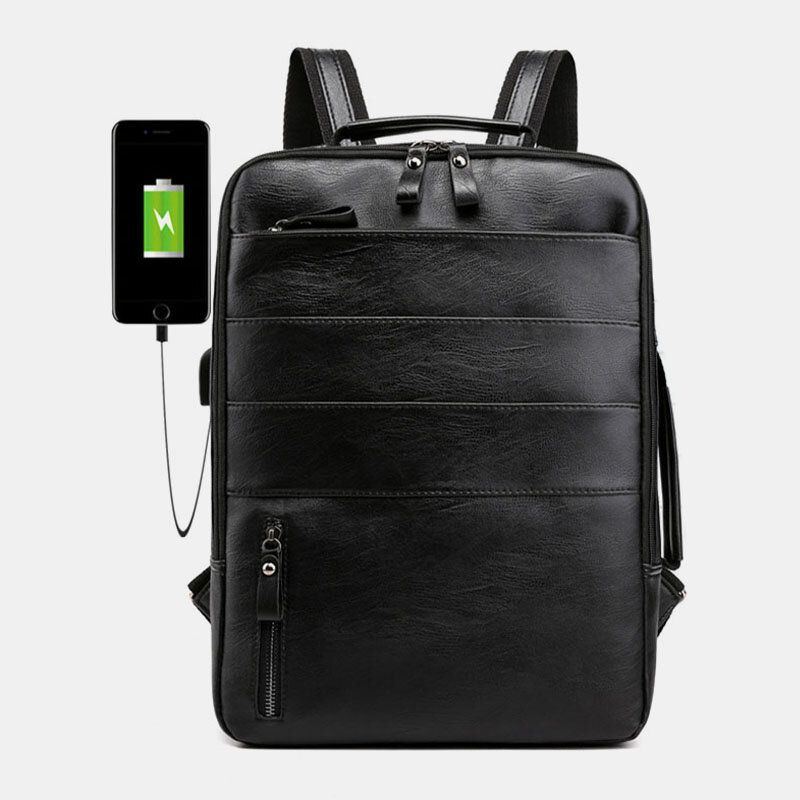 Multifunktionale Rucksack Laptoptasche Für Herren Mit Großem Fassungsvermögen Und Usb Ladeanschluss Für Unternehmen