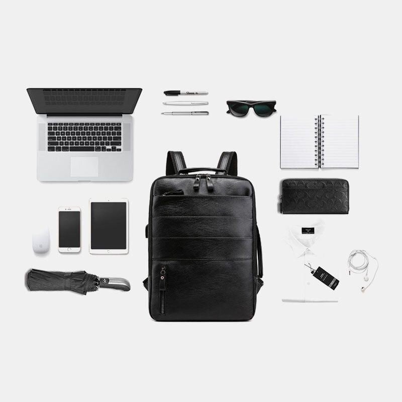 Multifunktionale Rucksack Laptoptasche Für Herren Mit Großem Fassungsvermögen Und Usb Ladeanschluss Für Unternehmen