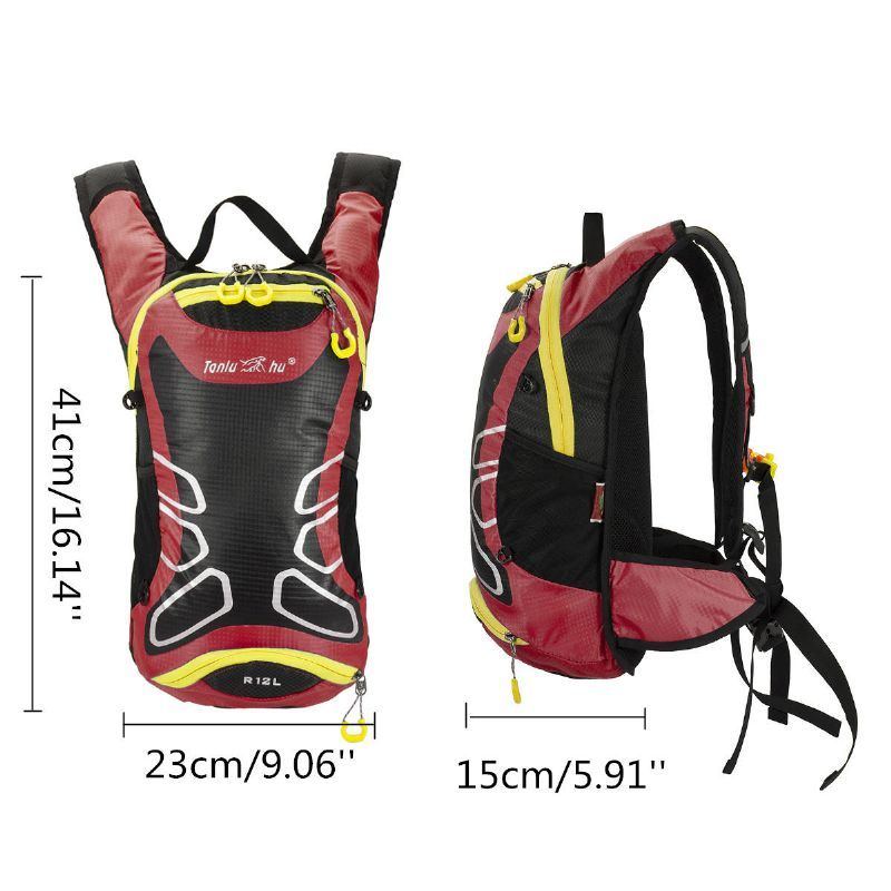 Multifunktionaler 12 L Motorradrucksack Für Herren Wasserdichte Nylon Fahrertasche