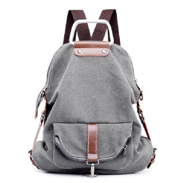 Multifunktionaler Casual Messenger Bag Canvas Rucksack Für Damen