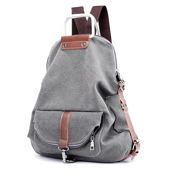 Multifunktionaler Casual Messenger Bag Canvas Rucksack Für Damen