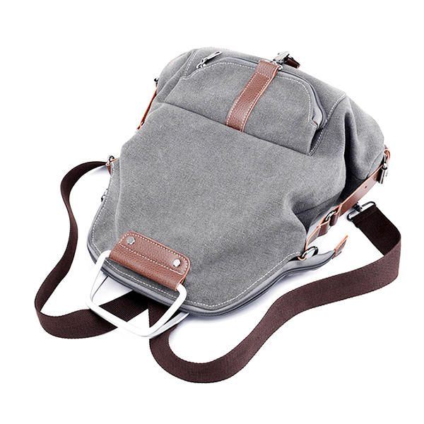 Multifunktionaler Casual Messenger Bag Canvas Rucksack Für Damen