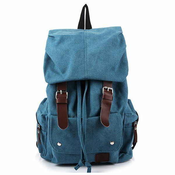 Segeltuchrucksack Für Herren Und Damen Freizeit Rucksack Mit Kordelzug Studenten Schultaschen