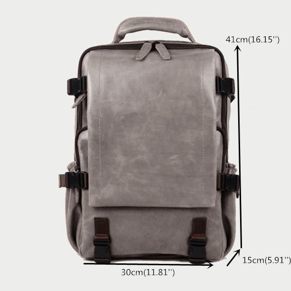 Solider Lässiger Multifunktions Laptop Flap Rucksack Für Herren