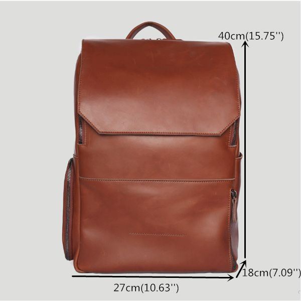 Unisex Multifunktionsrucksack Mit Großer Kapazität Retro Pu Leder Unabhängige Schuhposition 14 Zoll Laptoptasche Mit Mehreren Fächern