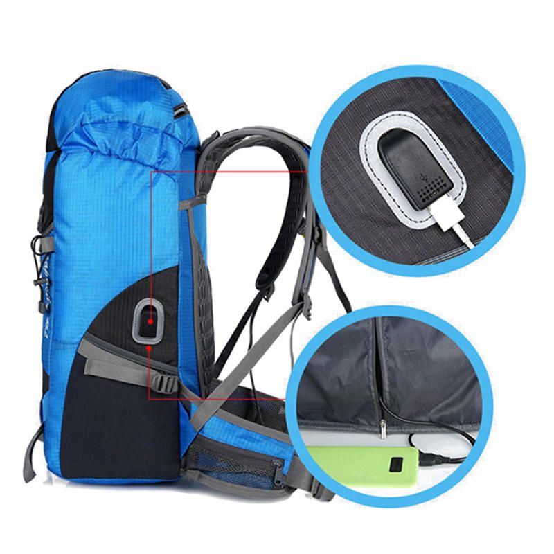 Wasserdichter 55 L Nylon Rucksack Für Outdoor Klettern Und Wandern