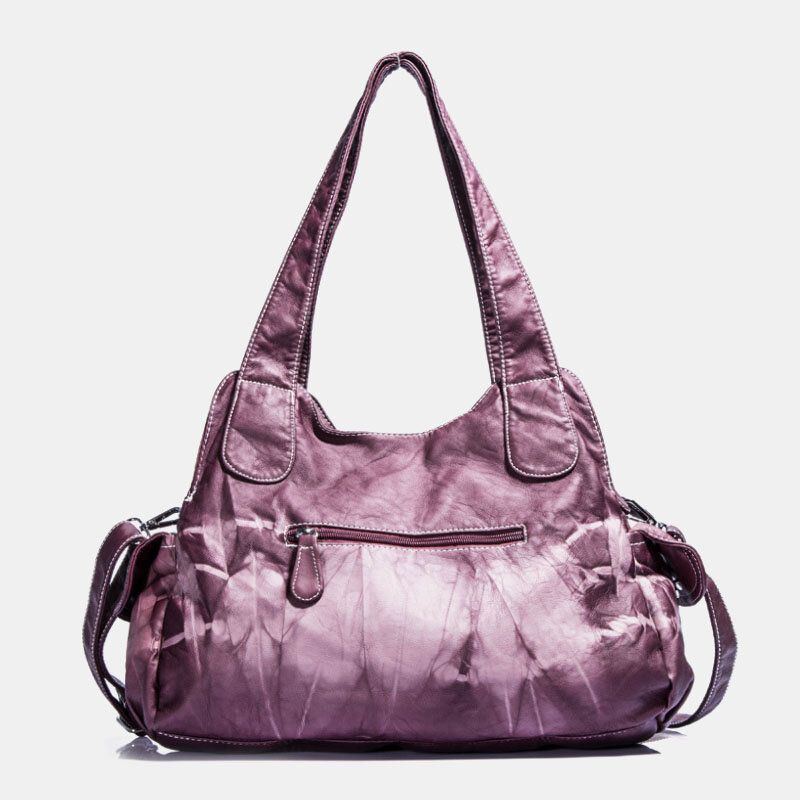 Angel Kiss Damen Pu Leder Multi Carry Einfarbig Umhängetasche Umhängetasche Tote Handtasche