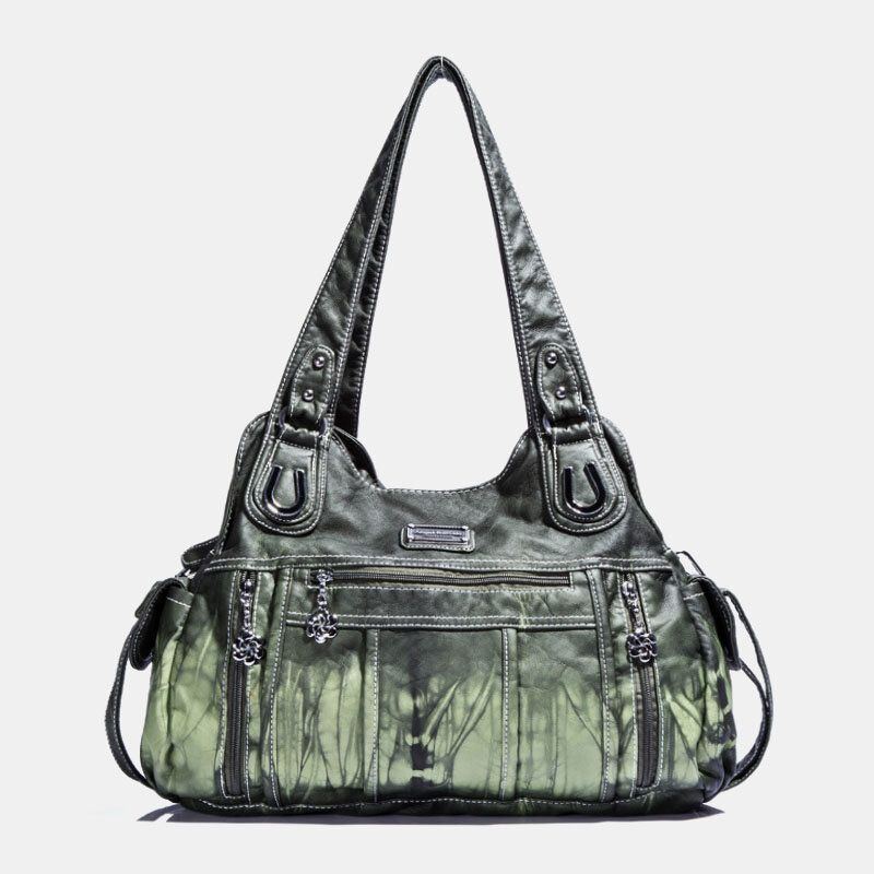 Angel Kiss Damen Pu Leder Multi Carry Einfarbig Umhängetasche Umhängetasche Tote Handtasche