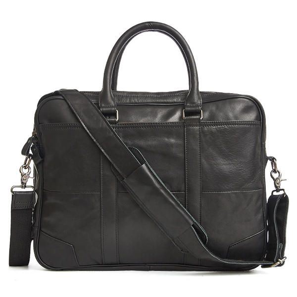 Business Laptoptasche Aus Echtem Leder Für Herren Aktentasche Umhängetasche