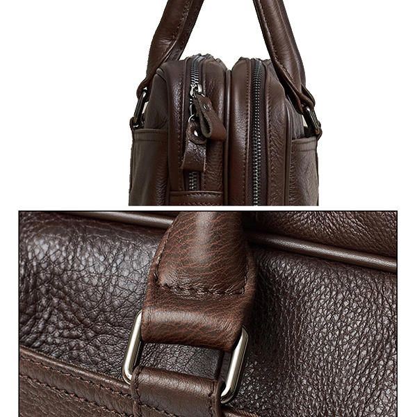 Business Laptoptasche Aus Echtem Leder Für Herren Aktentasche Umhängetasche