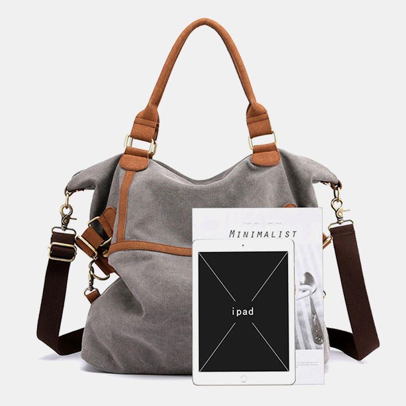 Canvas Handtasche Für Damen Und Herren Mit Großem Fassungsvermögen