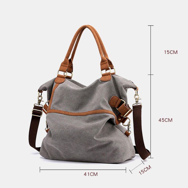 Canvas Handtasche Für Damen Und Herren Mit Großem Fassungsvermögen