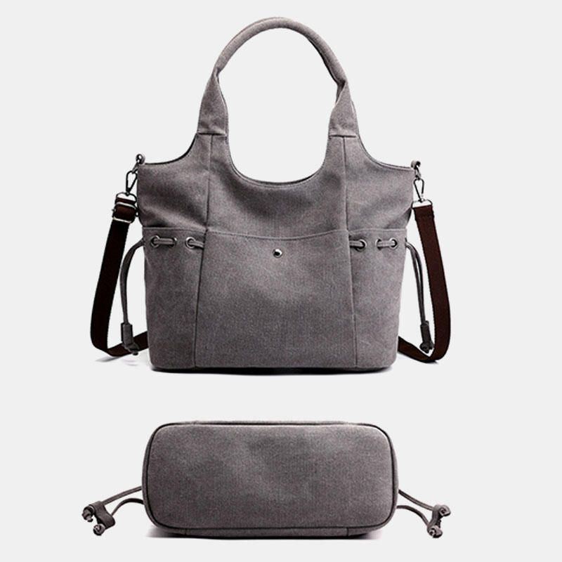 Damen Canvas Handtasche Mit Großem Fassungsvermögen Umhängetasche Umhängetasche Zum Einkaufen Im Freien