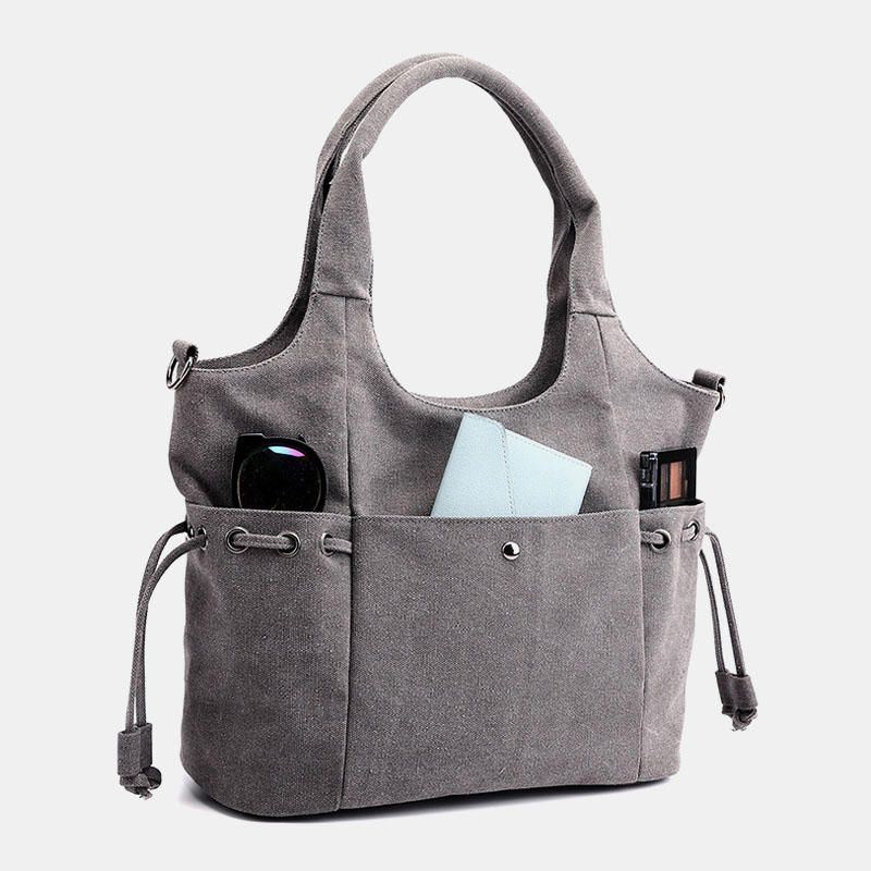 Damen Canvas Handtasche Mit Großem Fassungsvermögen Umhängetasche Umhängetasche Zum Einkaufen Im Freien