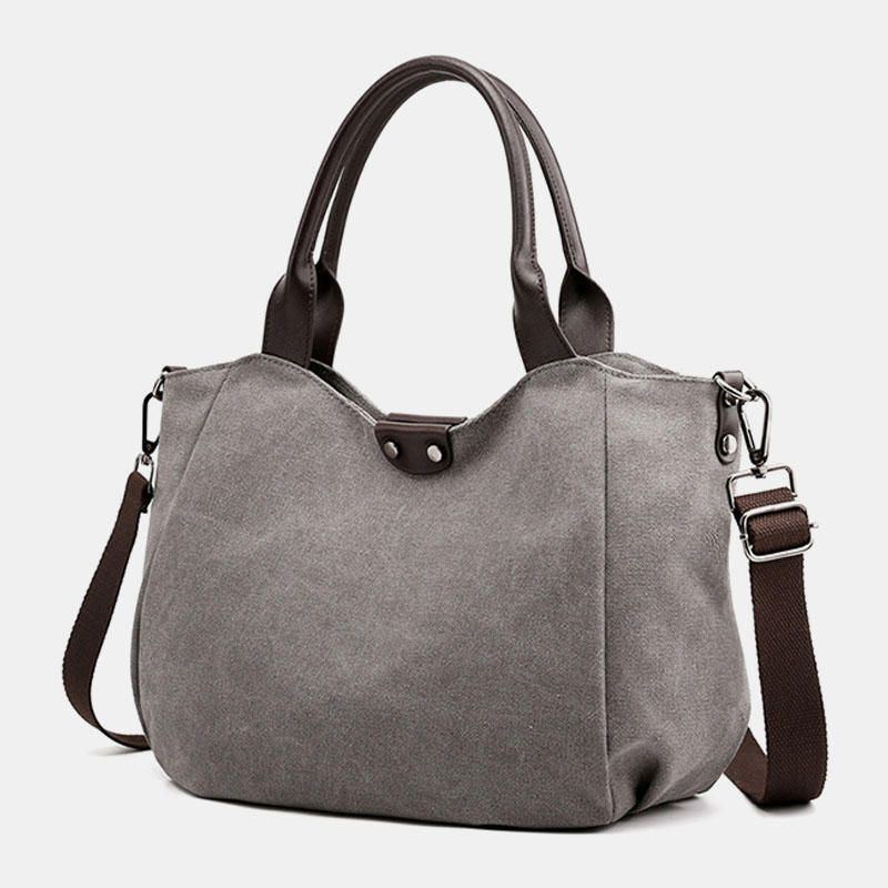 Damen Canvas Handtasche Umhängetasche Mit Großem Fassungsvermögen