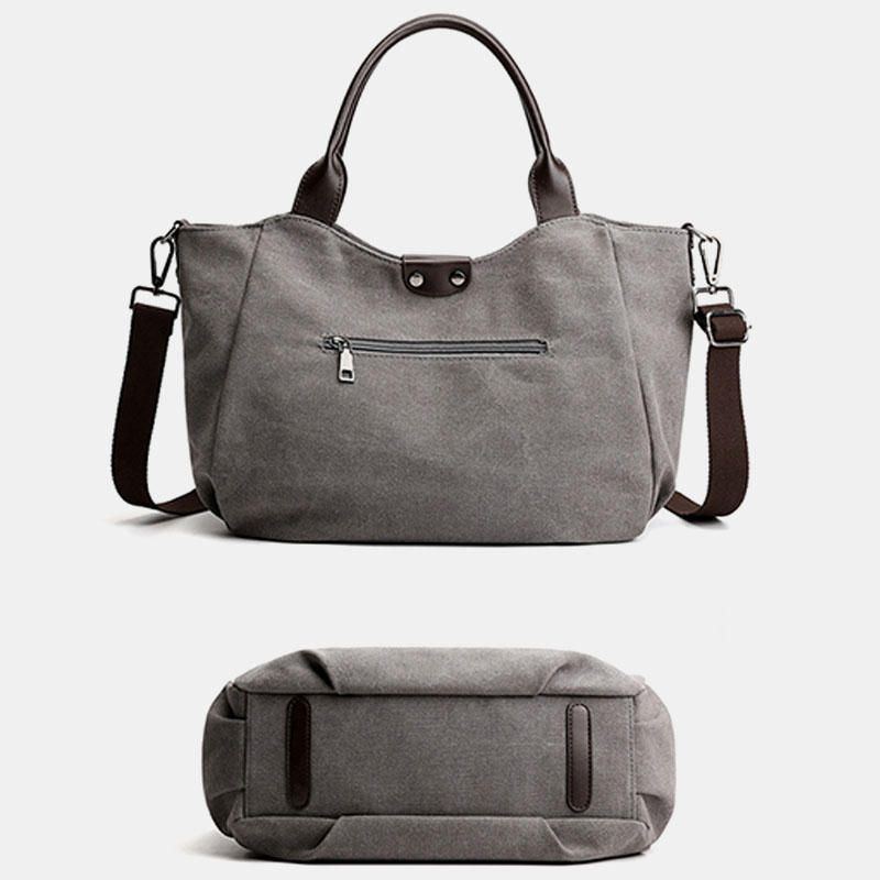 Damen Canvas Handtasche Umhängetasche Mit Großem Fassungsvermögen