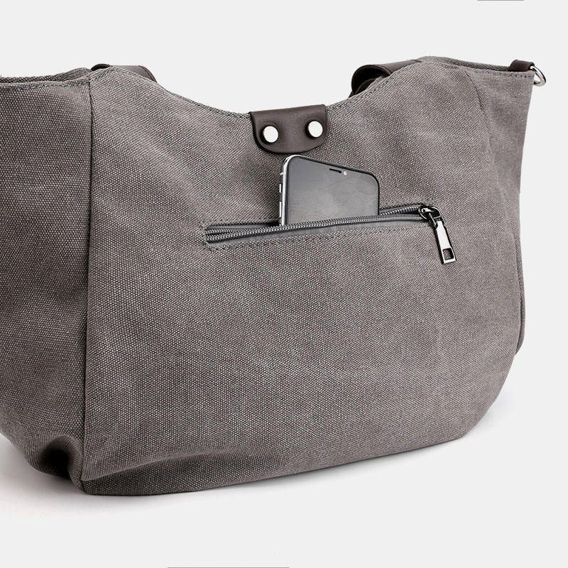 Damen Canvas Handtasche Umhängetasche Mit Großem Fassungsvermögen