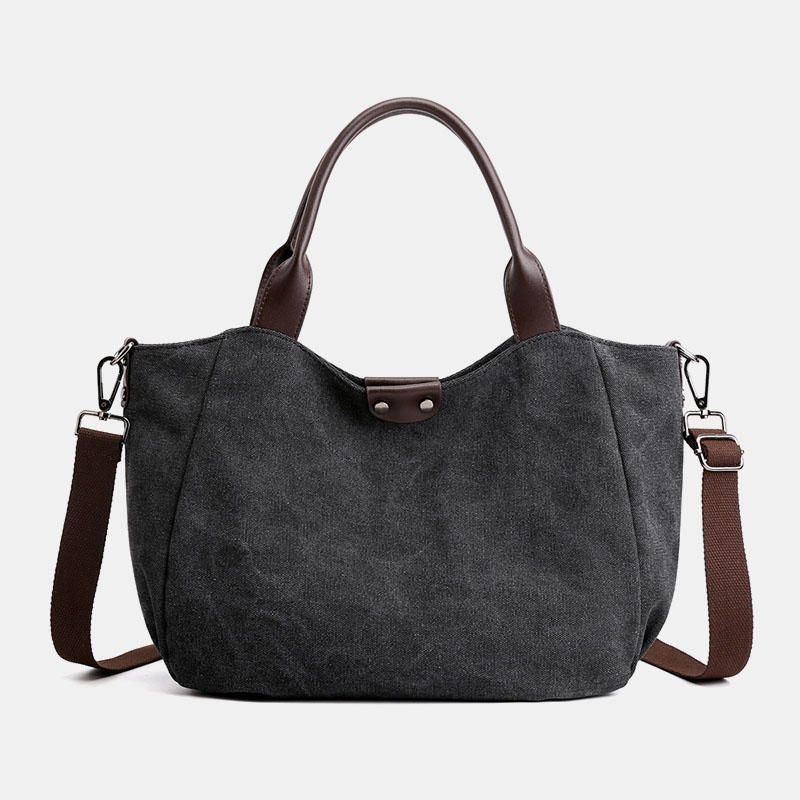 Damen Canvas Handtasche Umhängetasche Mit Großem Fassungsvermögen