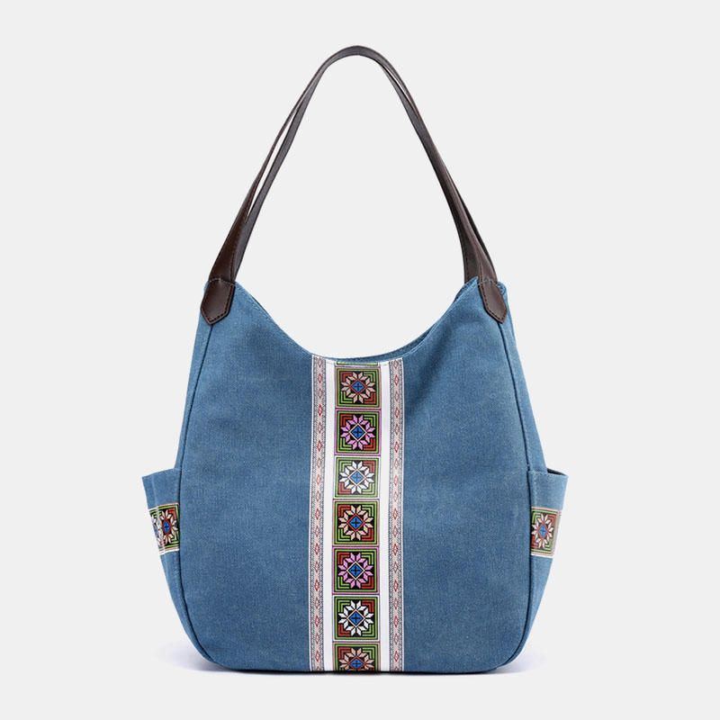 Damen Canvas Handtasche Umhängetasche Mit Großem Fassungsvermögen