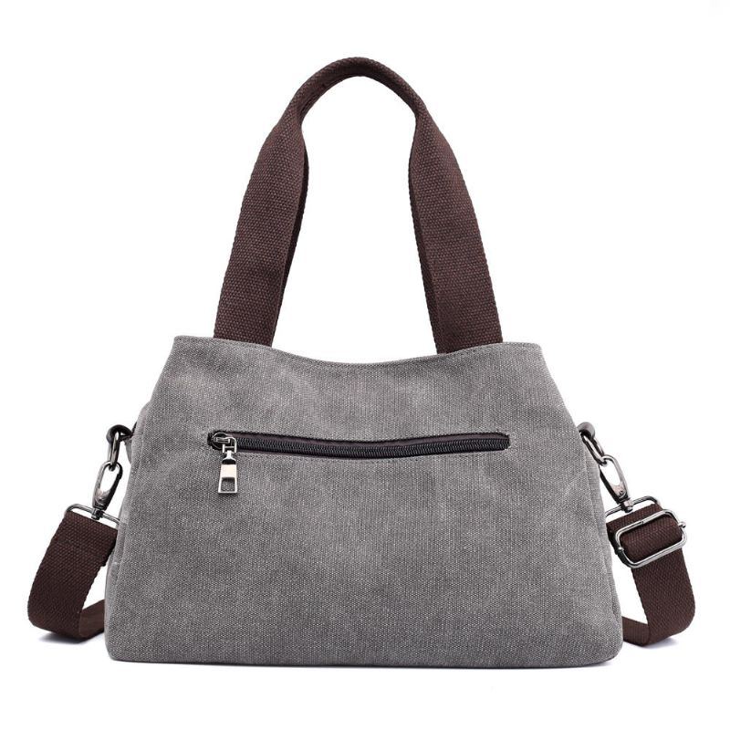 Damen Canvas Umhängetaschen Sommer Einkaufstaschen Handtasche