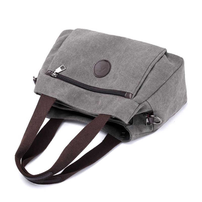 Damen Canvas Umhängetaschen Sommer Einkaufstaschen Handtasche