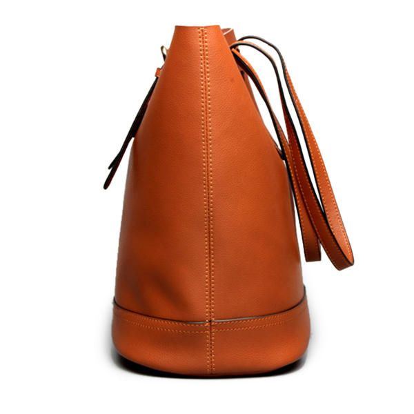 Damen Echtleder Handtasche High End Einkaufstasche Bucket Bag