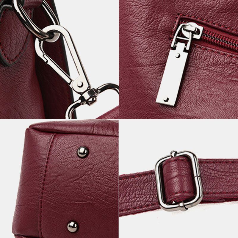 Damen Einkaufstasche Mit Fester Quaste Große Kapazität Crossbody Tasche Handtasche