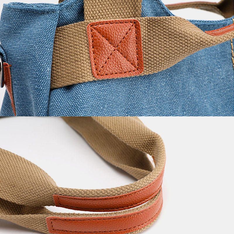 Damen Große Kapazität Canvas Handtasche Umhängetasche Umhängetaschen