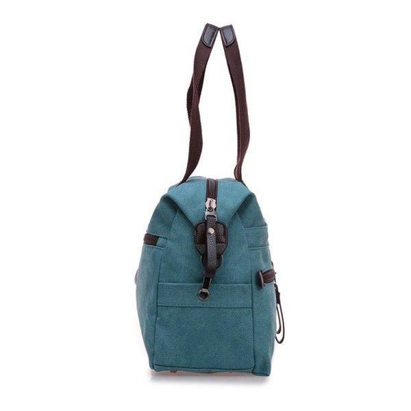 Damen Herren Canvas Multi Pocket Handtaschen Casual Kissen Schulter Umhängetaschen