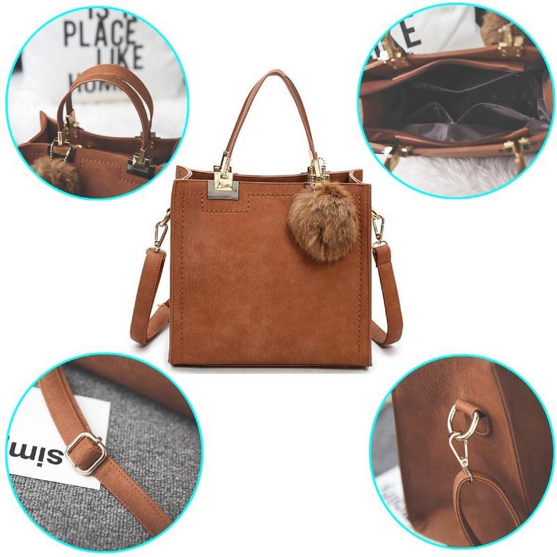 Damen Lederhandtasche Umhängetasche Umhängetasche Umhängetasche